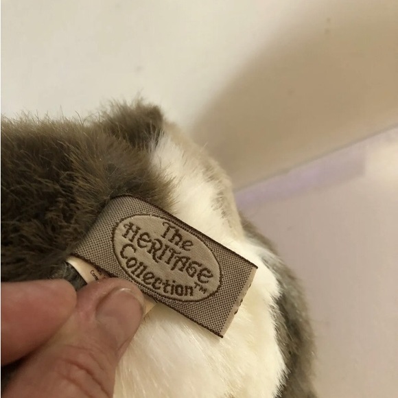 Vtg The Heritage Collection Ganzbros Wolf Plush Stuff Animal With Tag 1988 - Picture 7 of 7